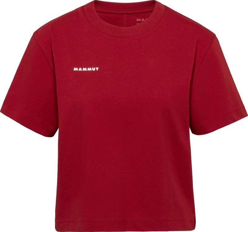 Mammut Base Cropped T-Shirt Mini Logo - Womens - dark mammut red 1