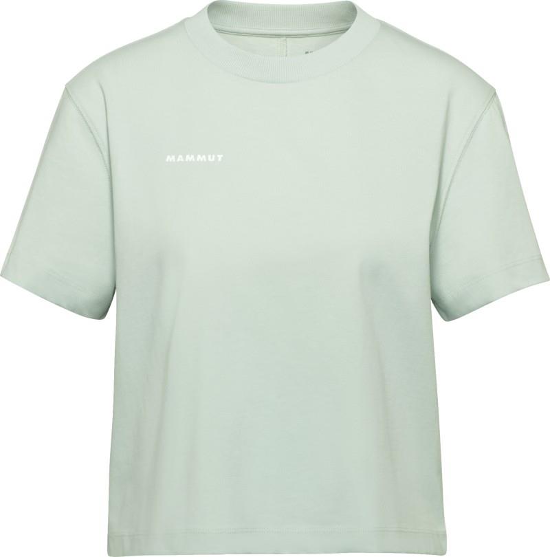 Mammut Base Cropped T-Shirt Mini Logo - Womens - silver sage 1
