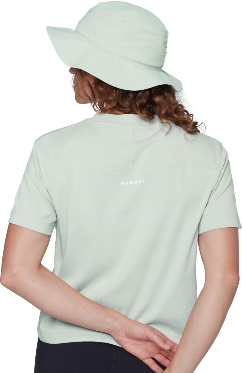Mammut Base Cropped T-Shirt Mini Logo - Womens - silver sage 1
