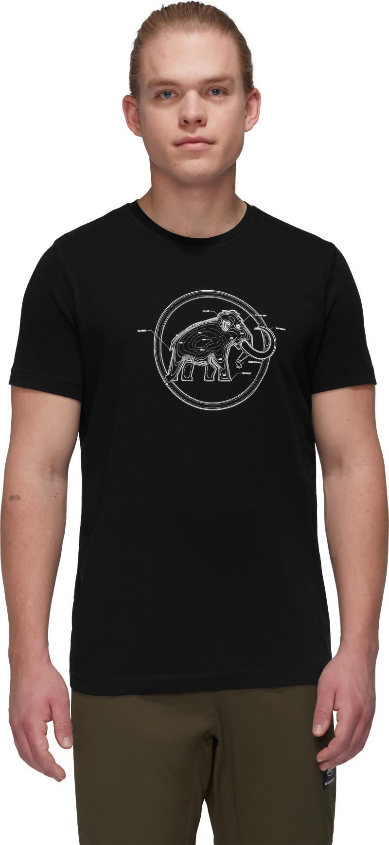 Mammut Core T-Shirt - Lines - Mens - Black 1