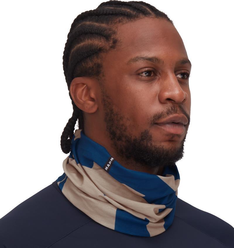 Mammut Neck Gaiter Logo - Deep Ice / Savannah 1
