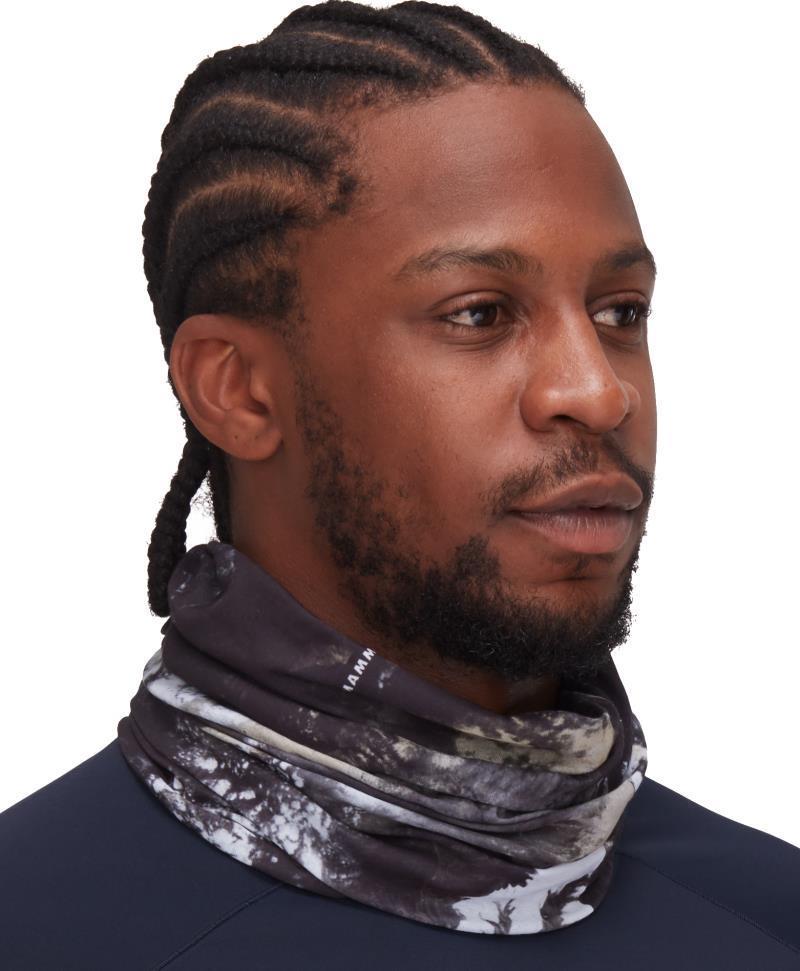 Mammut Neck Gaiter Sender - Black / White 1