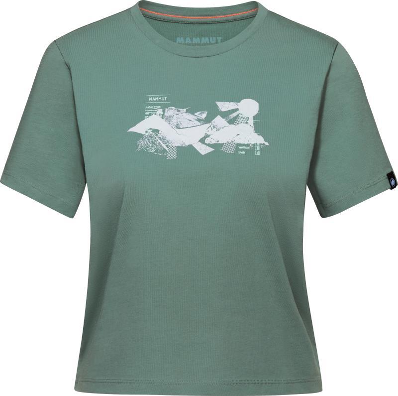 Massone T-Shirt Cropped Rocks - Womens - Dark Jade 1