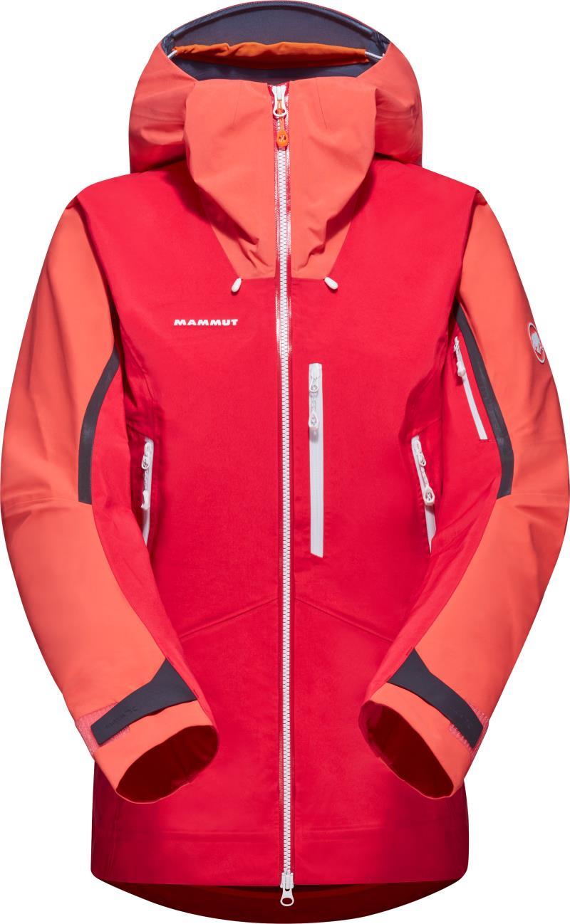 Nordwand Pro HS Hooded Jacket - Womens - azalea / barberry 1