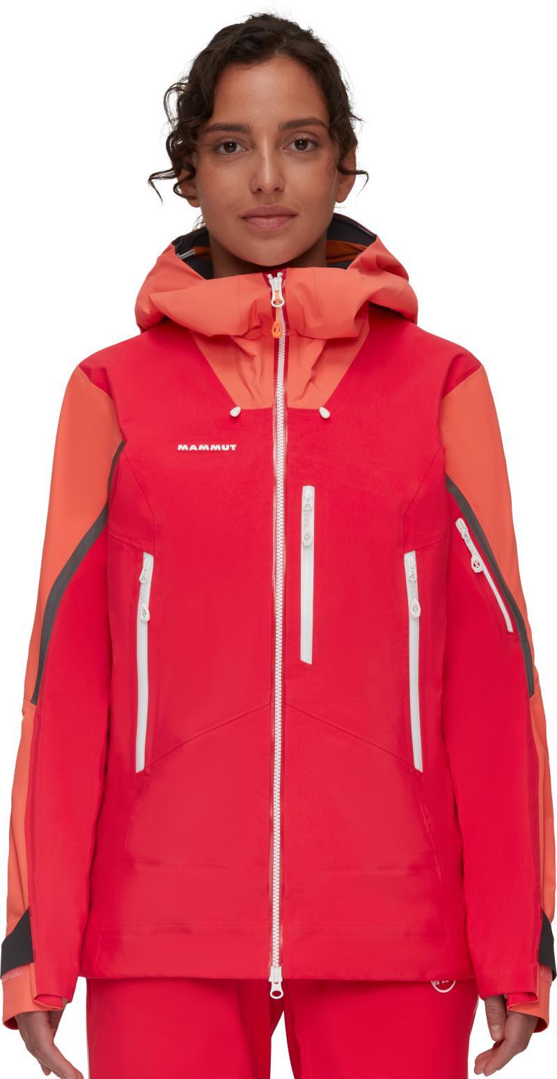 Nordwand Pro HS Hooded Jacket - Womens - azalea / barberry 1