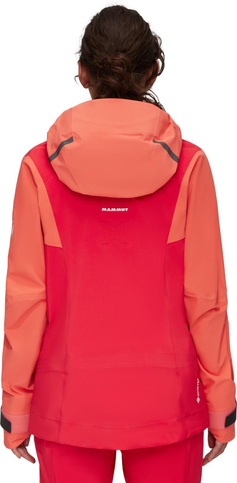 Nordwand Pro HS Hooded Jacket - Womens - azalea / barberry 1