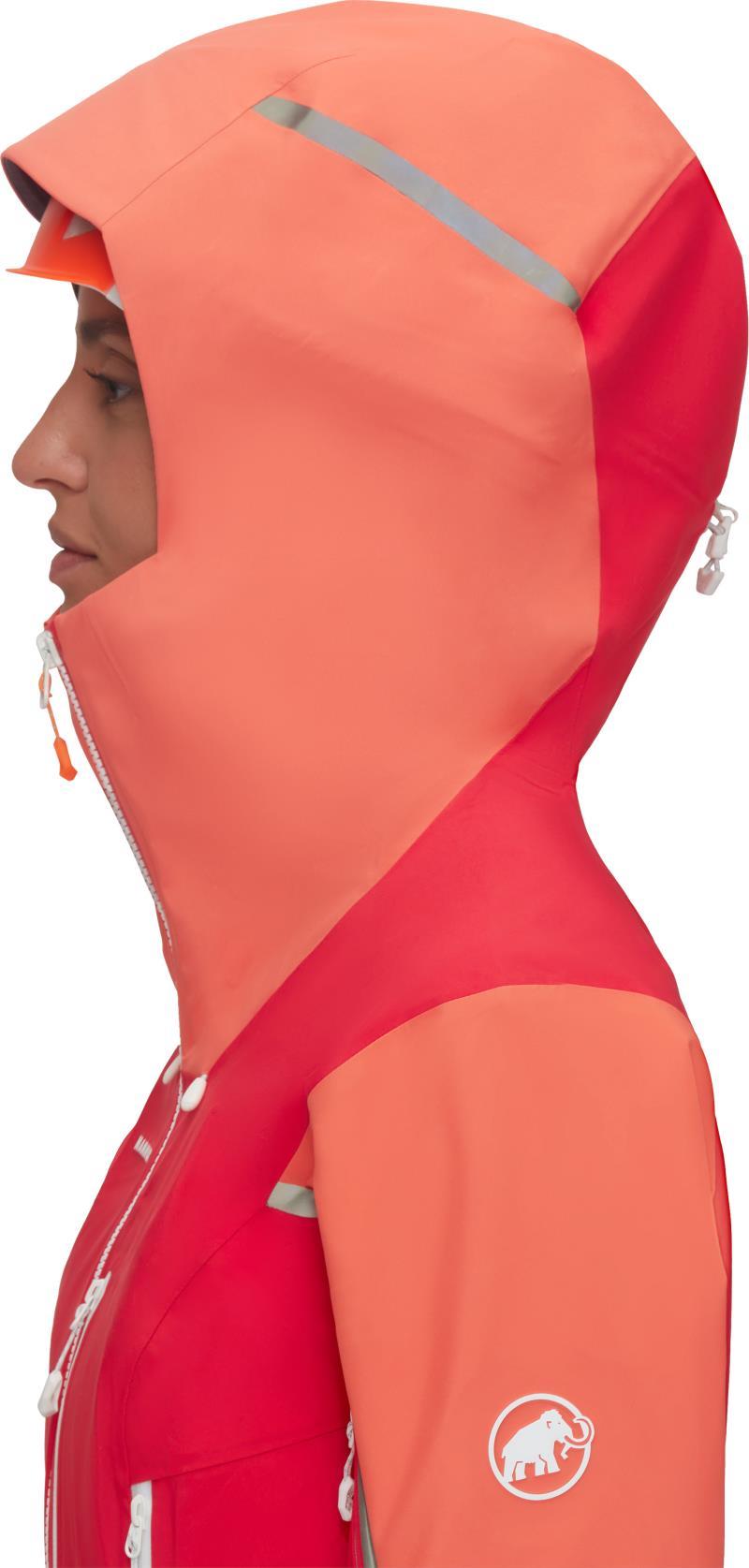 Nordwand Pro HS Hooded Jacket - Womens - azalea / barberry 1