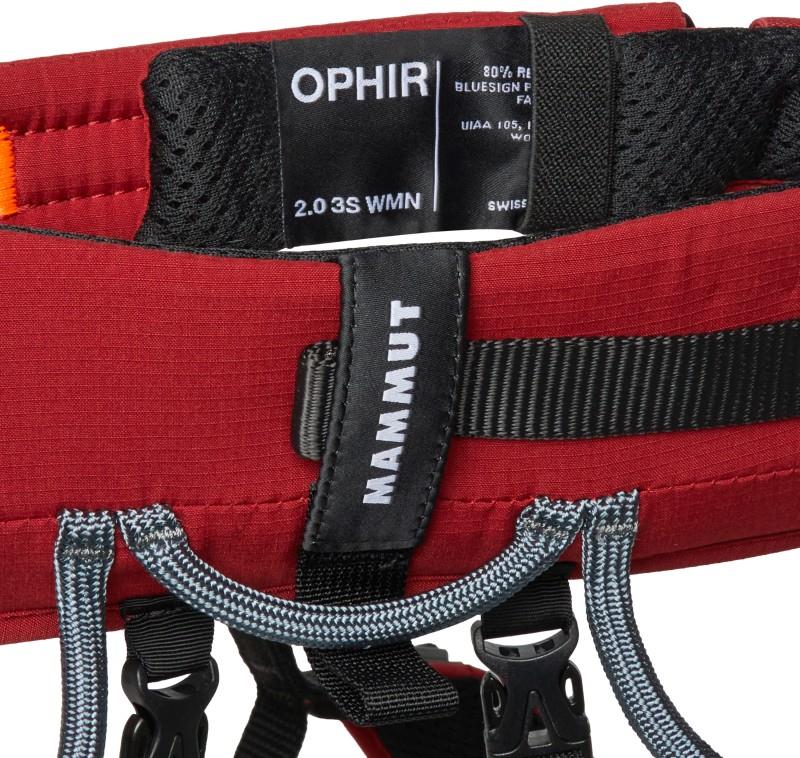 Ophir 3 Slide 2.0 Harness - Womens - dark mammut red / strata 1