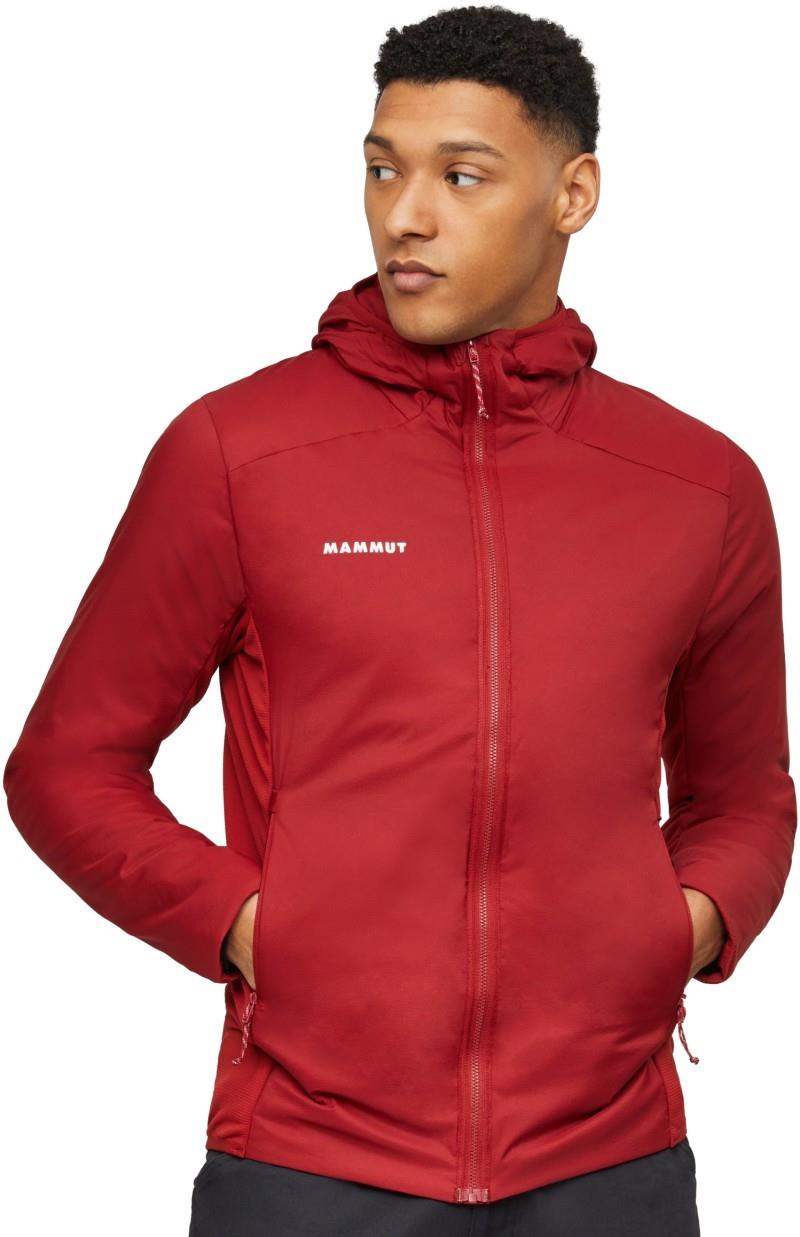 Rime Light IN Hybrid Hooded Jacket - Mens - dark mammut red 1