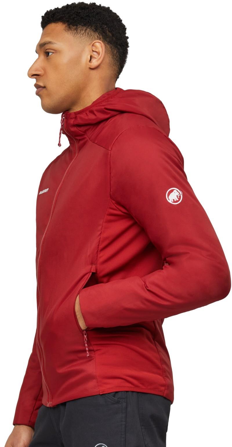 Rime Light IN Hybrid Hooded Jacket - Mens - dark mammut red 1