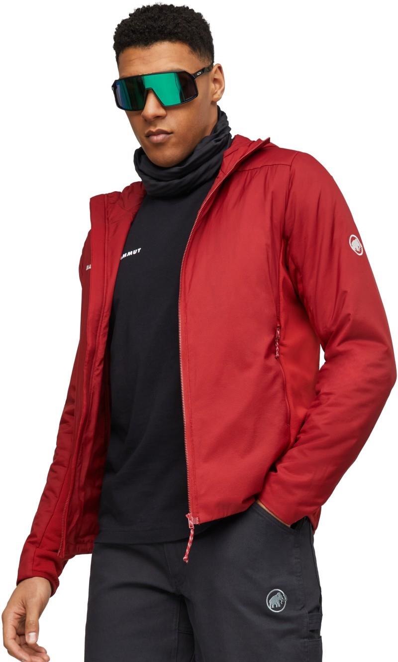 Rime Light IN Hybrid Hooded Jacket - Mens - dark mammut red 1