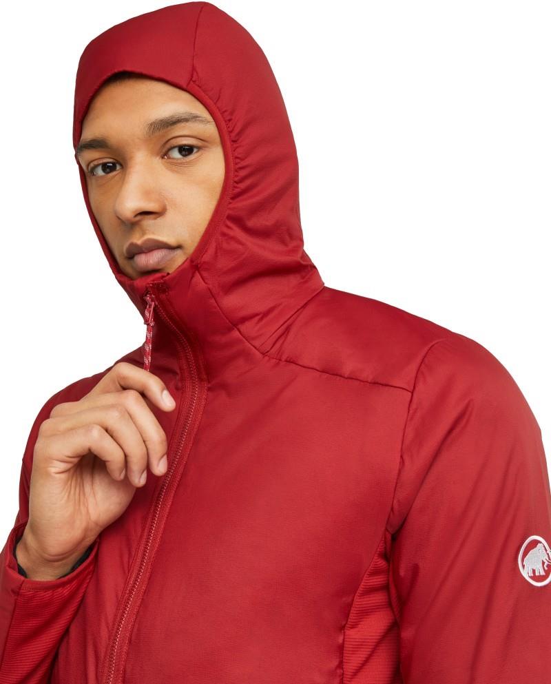 Rime Light IN Hybrid Hooded Jacket - Mens - dark mammut red 1