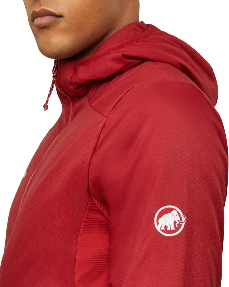 Rime Light IN Hybrid Hooded Jacket - Mens - dark mammut red 1