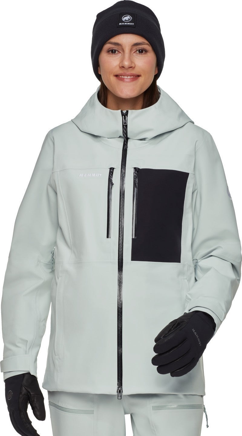 Stoney HS Hooded Jacket - Womens - silver sage / black 1