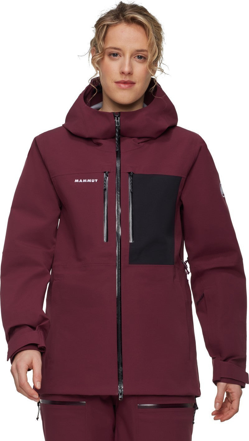 Stoney HS Hooded Jacket - Womens - vin / black 1