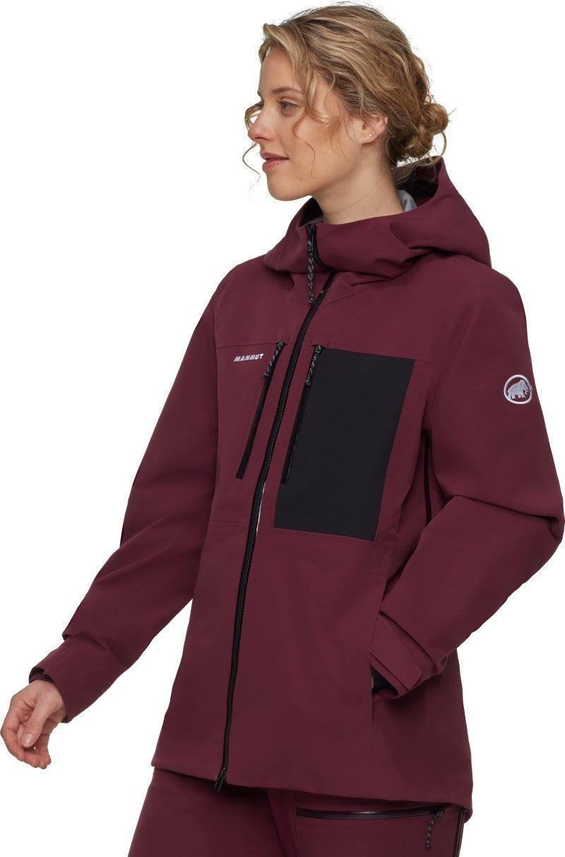 Stoney HS Hooded Jacket - Womens - vin / black 1