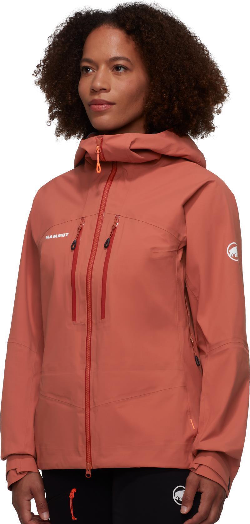 Taiss HS Hooded Jacket - Womens - Brick 1