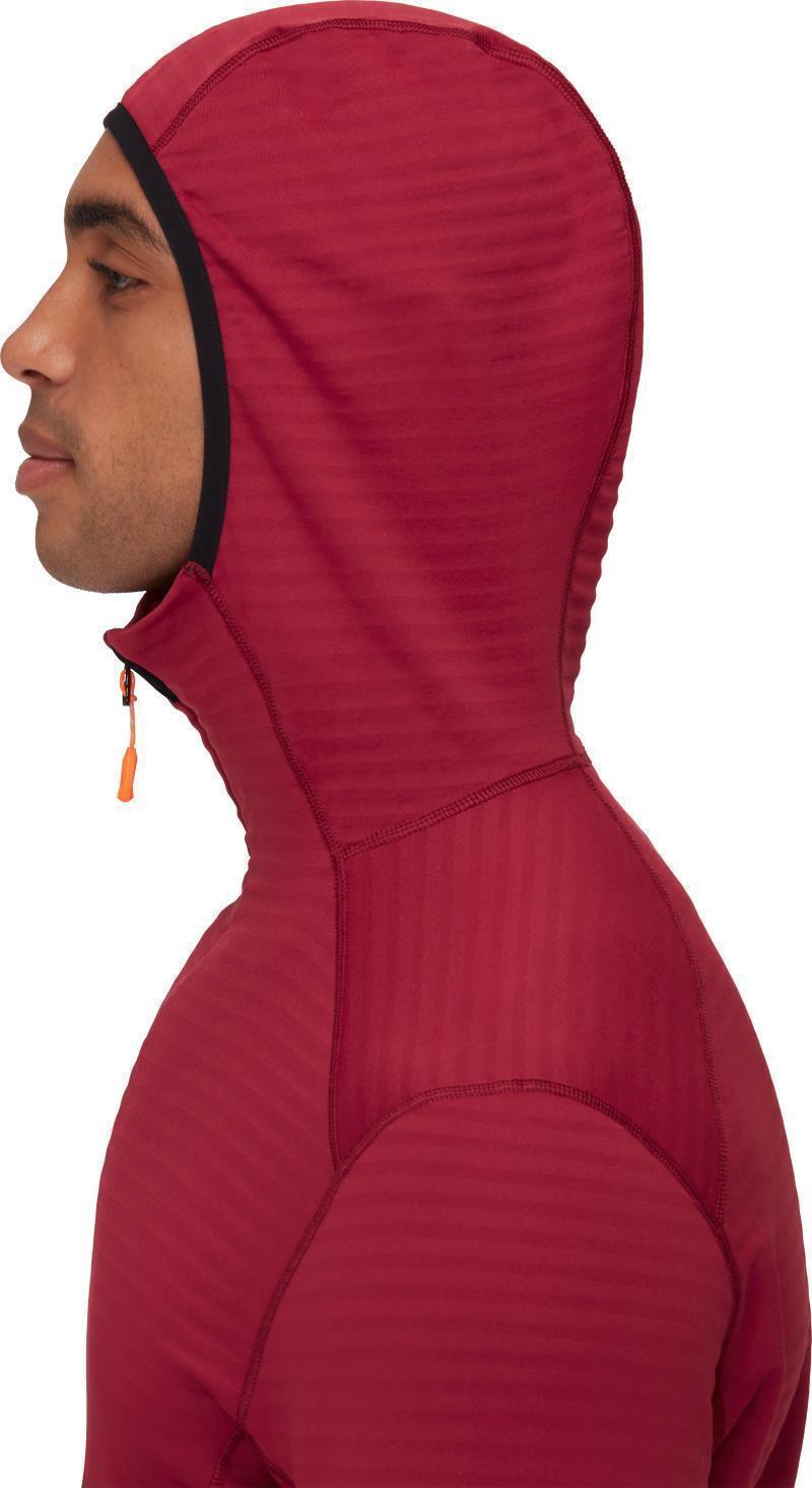 Taiss Light ML Hooded Jacket - Mens - Blood Red / Black 5