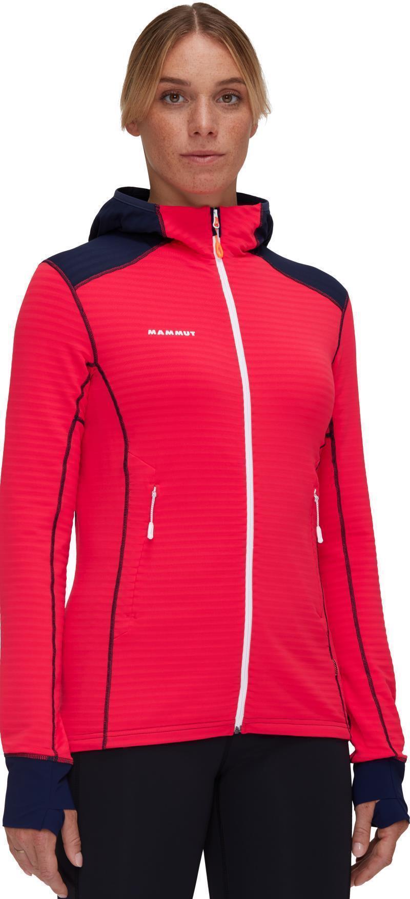 Taiss Light ML Hooded Jacket - Womens - Azalea / Marine 2