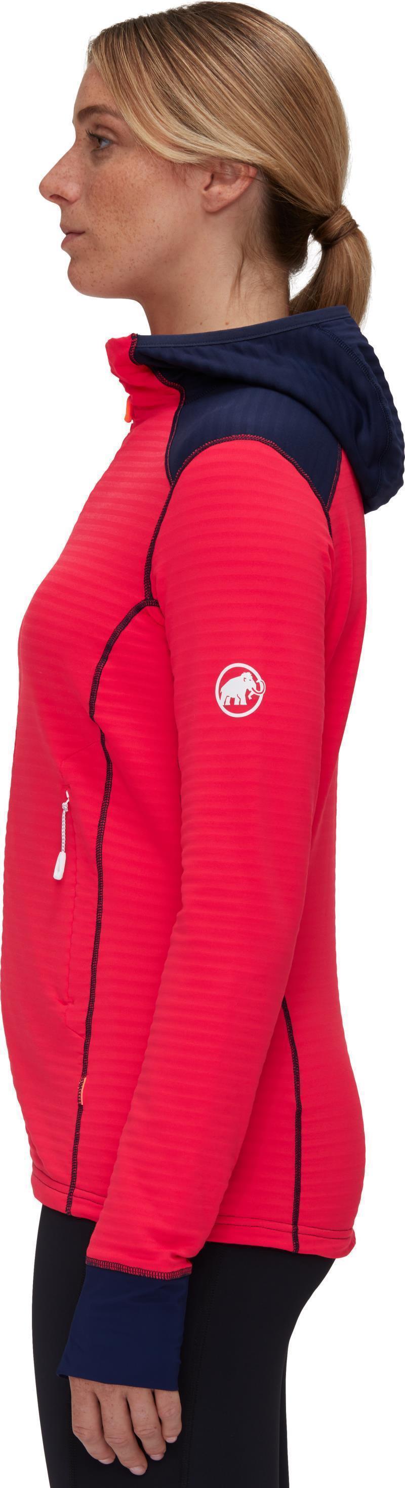Taiss Light ML Hooded Jacket - Womens - Azalea / Marine 3