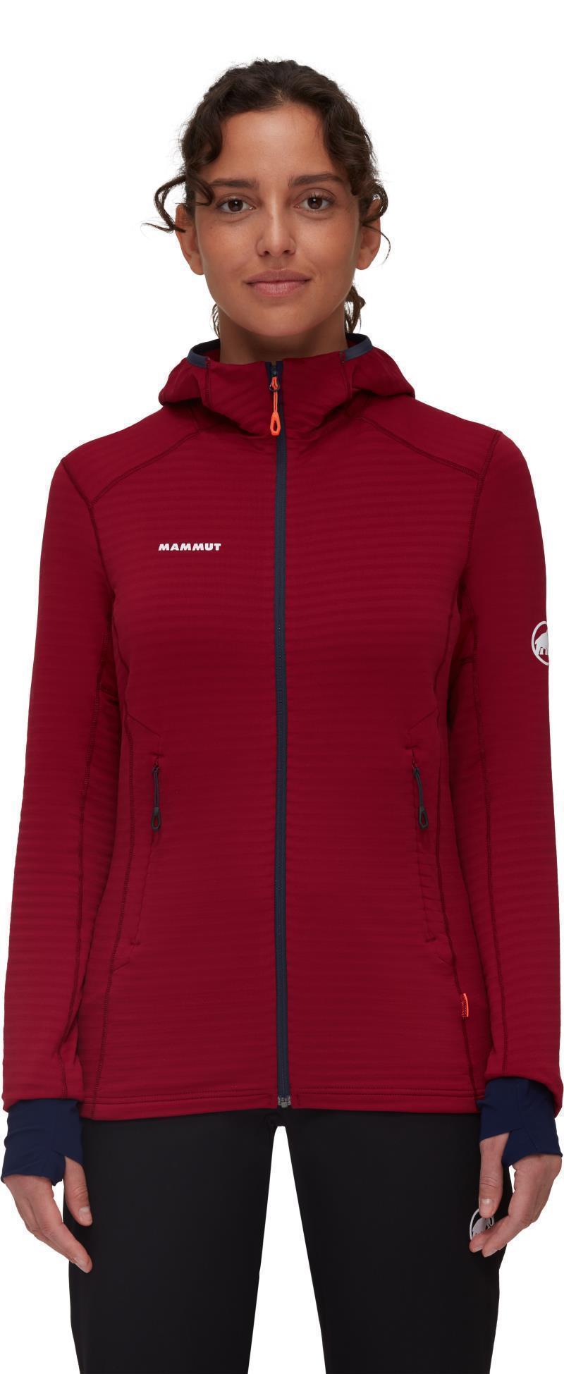 Taiss Light ML Hooded Jacket - Womens - Blood Red / Marine 2