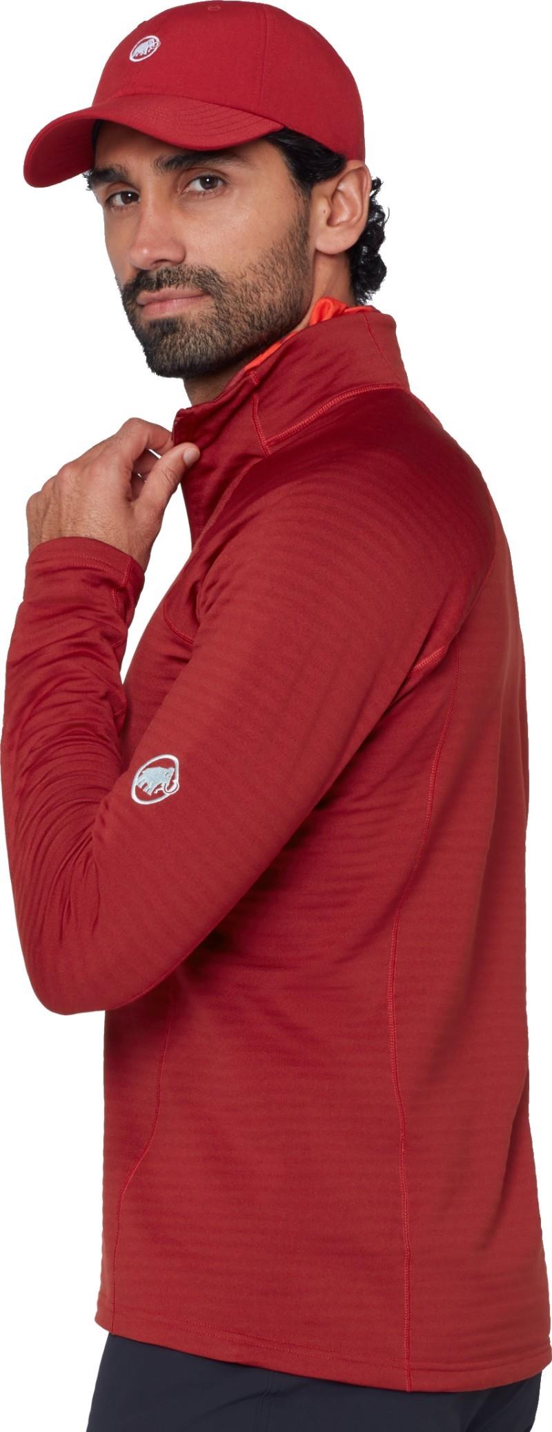 Taiss ML Half Zip - Mens - dark mammut red 1
