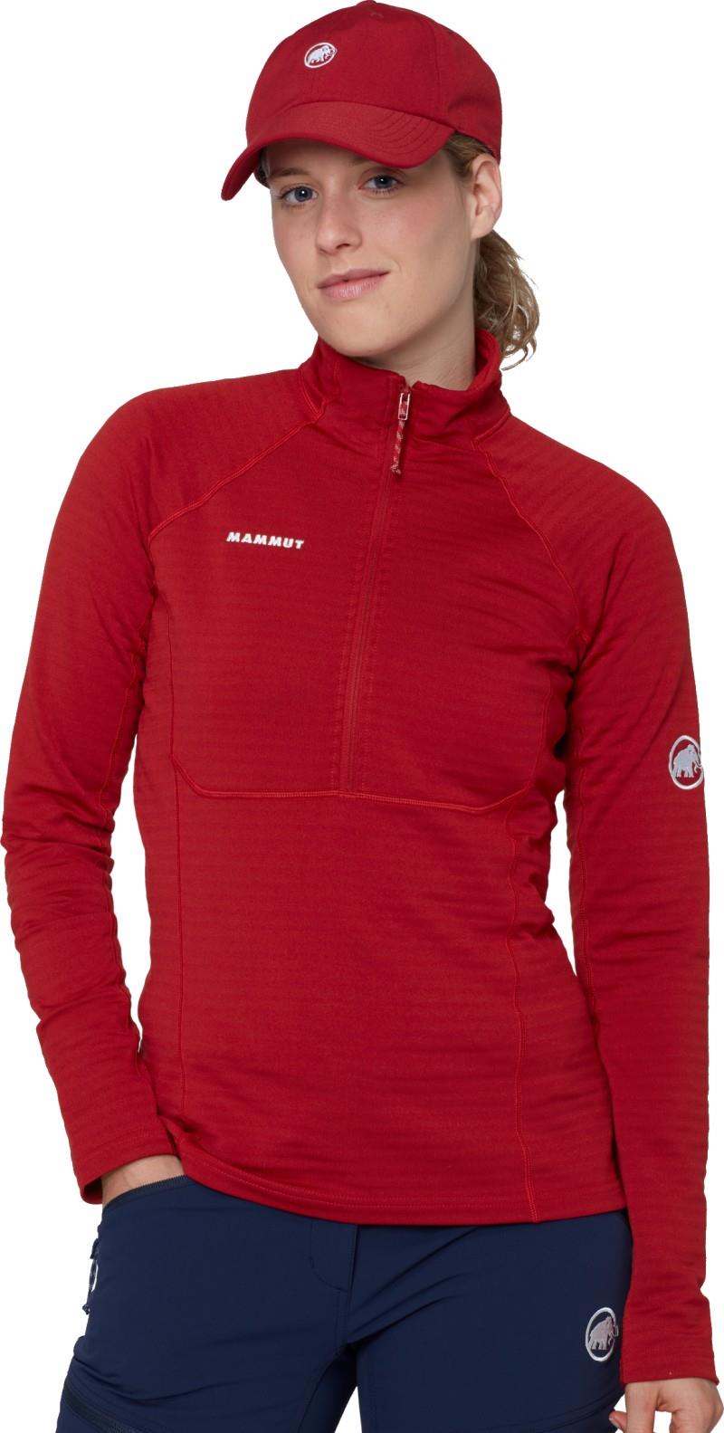 Taiss ML Half Zip - Womens - dark mammut red 1