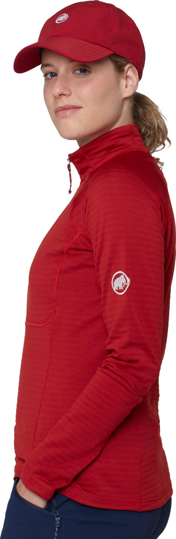 Taiss ML Half Zip - Womens - dark mammut red 1