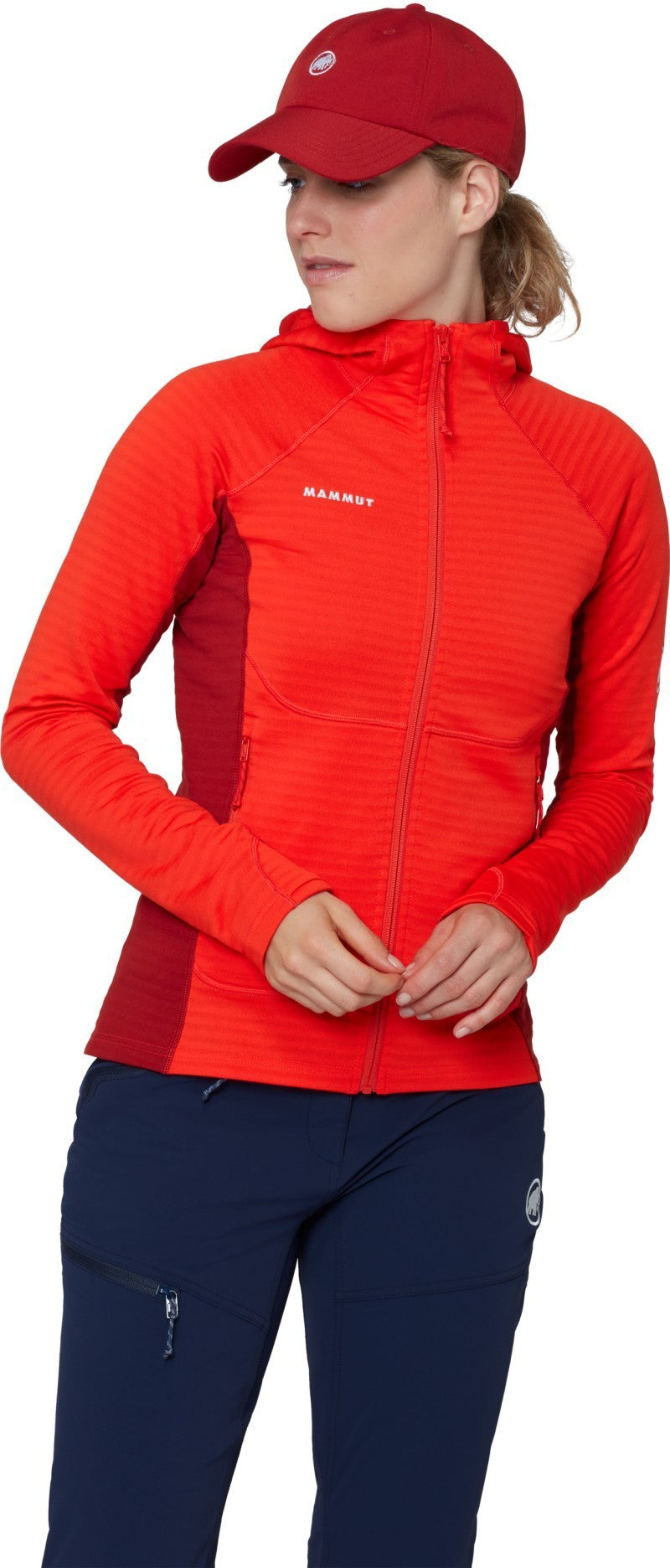 Taiss ML Hooded Jacket - Womens - mammut red / dark mammut red 1