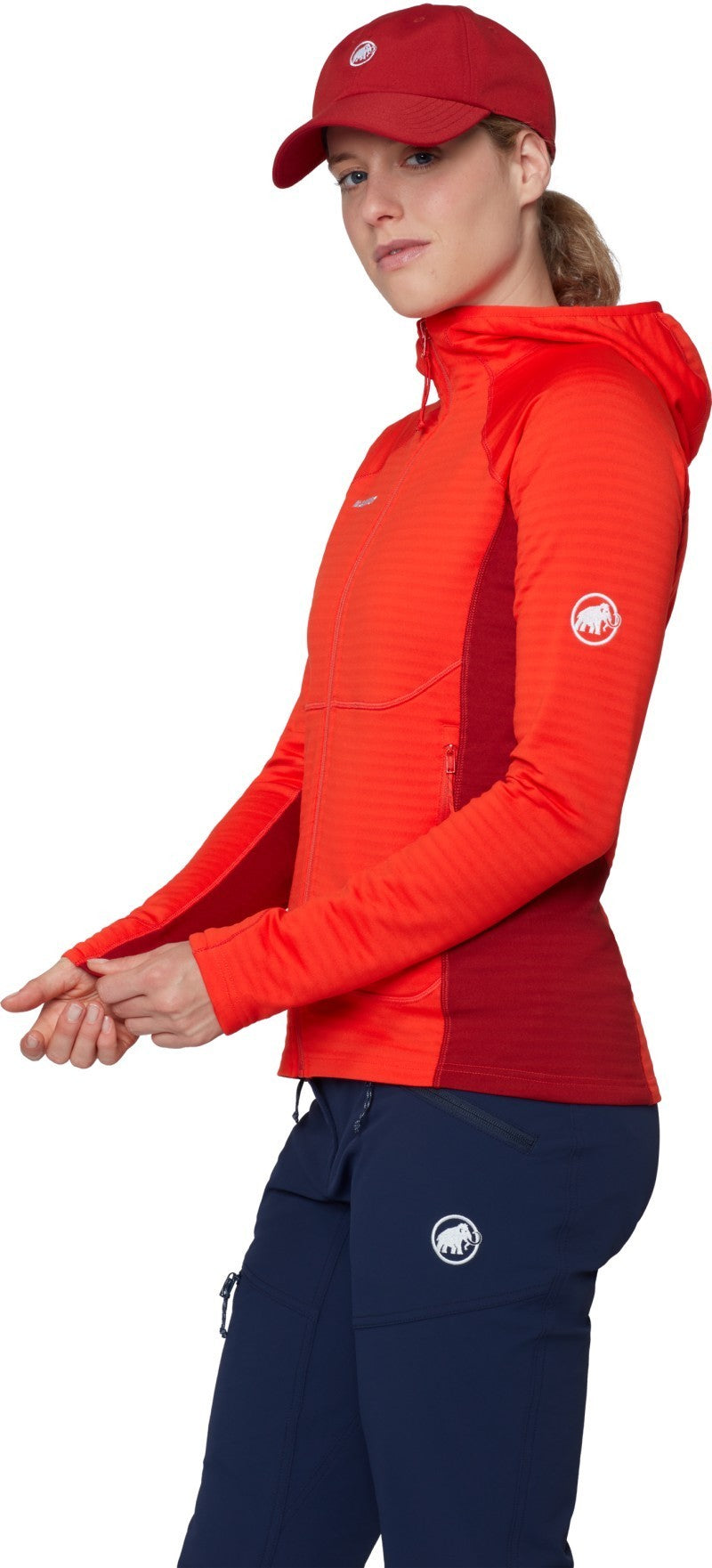 Taiss ML Hooded Jacket - Womens - mammut red / dark mammut red 1