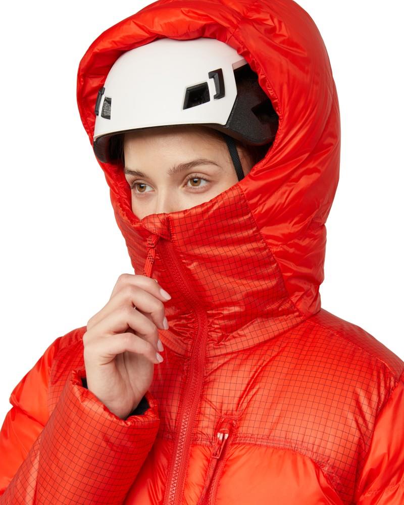 Taiss Pro Belay IN Hooded Jacket - Womens - mammut red 1