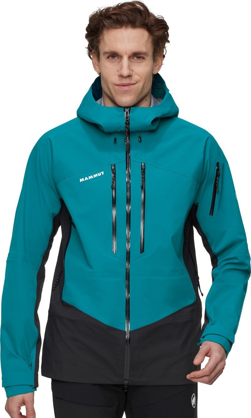 Taiss Pro HS Hooded Jacket - Mens - deep teal / black 1