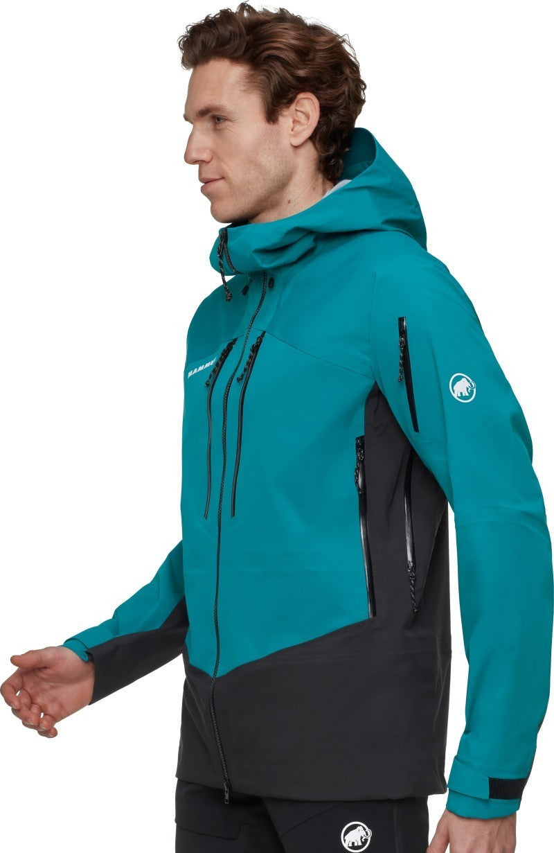 Taiss Pro HS Hooded Jacket - Mens - deep teal / black 1