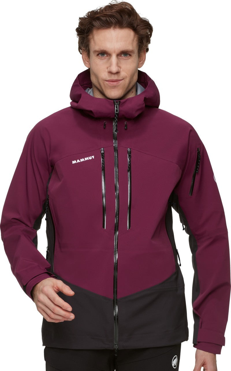 Taiss Pro HS Hooded Jacket - Mens - vin / black 1