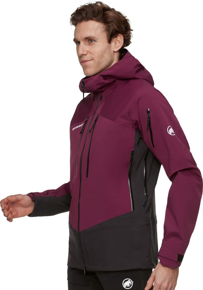 Taiss Pro HS Hooded Jacket - Mens - vin / black 1