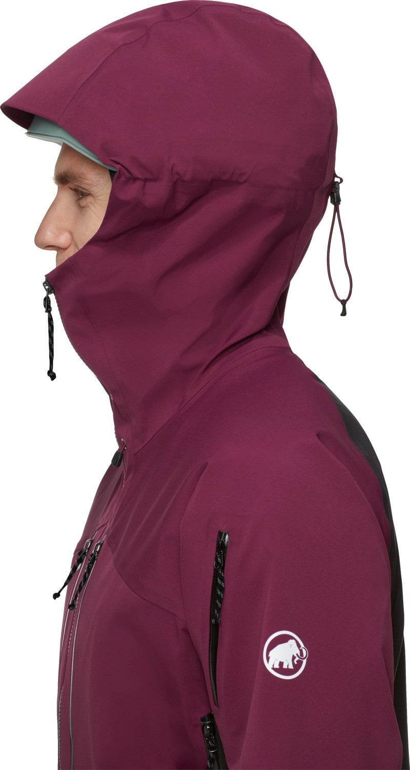 Taiss Pro HS Hooded Jacket - Mens - vin / black 1