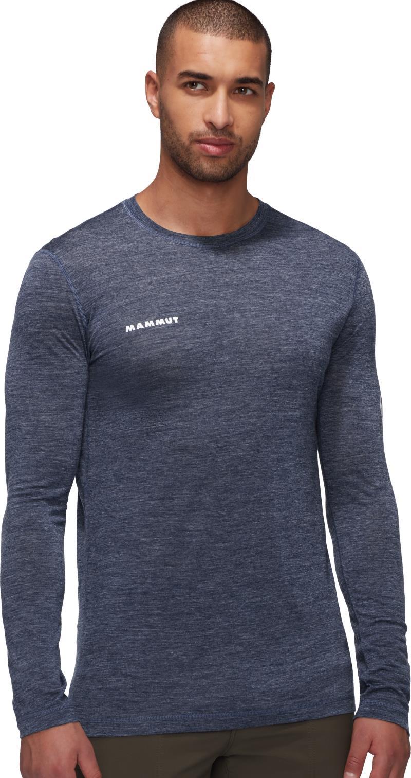 Tree Wool FL LS - Mens - marine melange 1