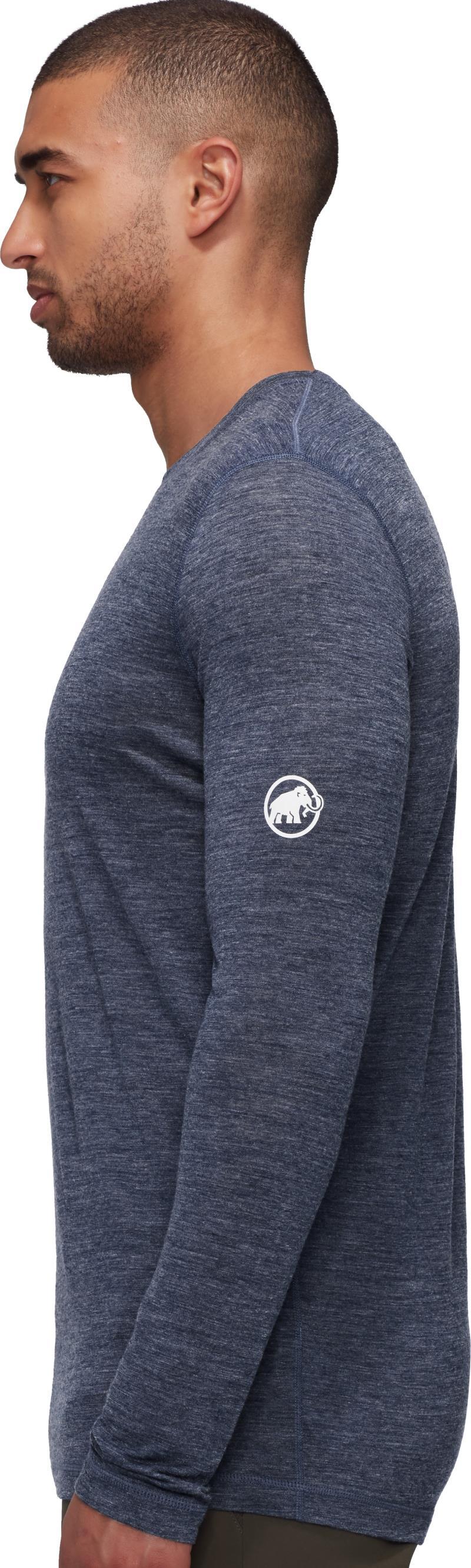 Tree Wool FL LS - Mens - marine melange 1