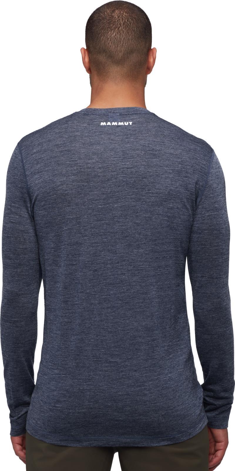 Tree Wool FL LS - Mens - marine melange 1