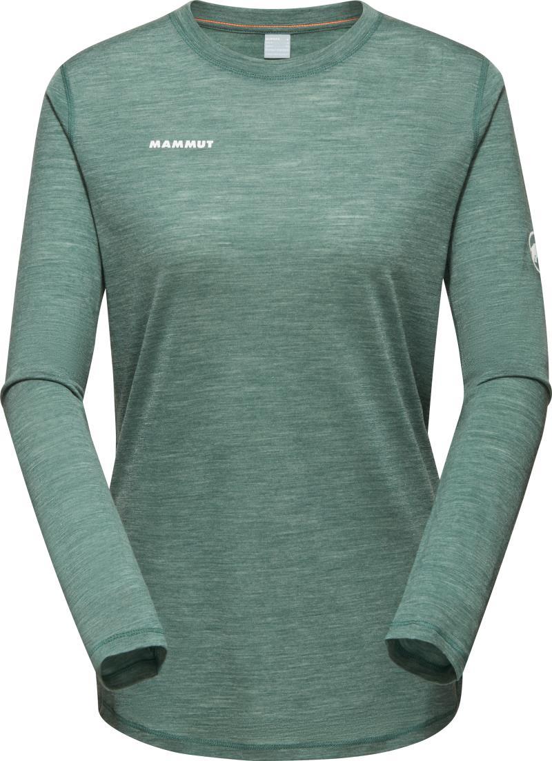 Tree Wool FL LS - Womens - Dark Jade Melange 1