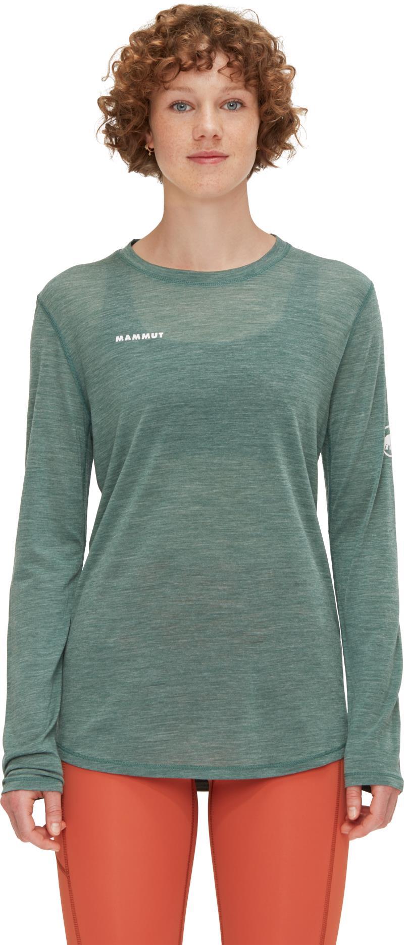 Tree Wool FL LS - Womens - Dark Jade Melange 2