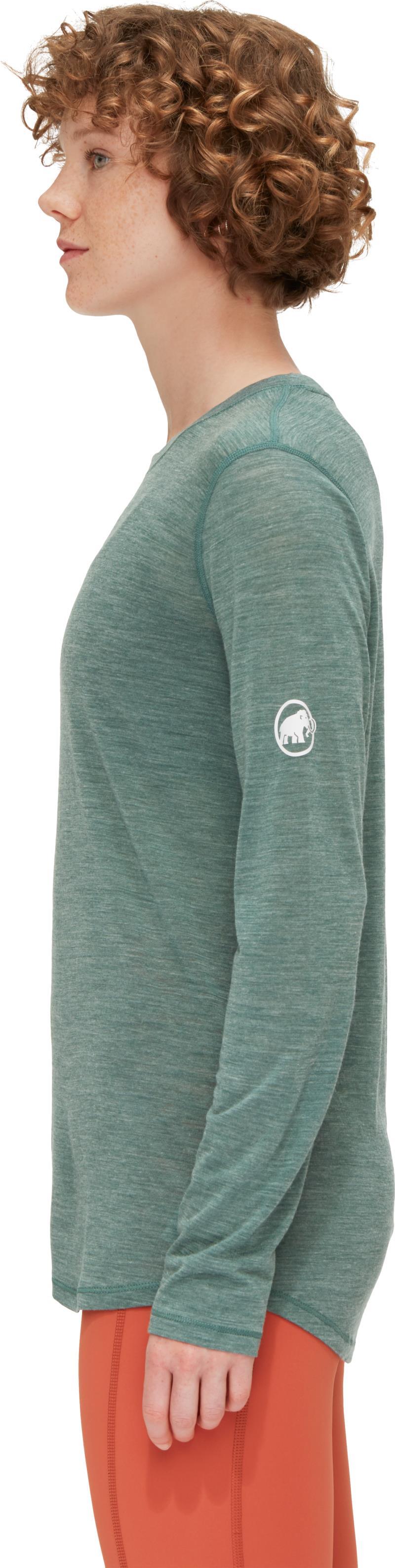 Tree Wool FL LS - Womens - Dark Jade Melange 3