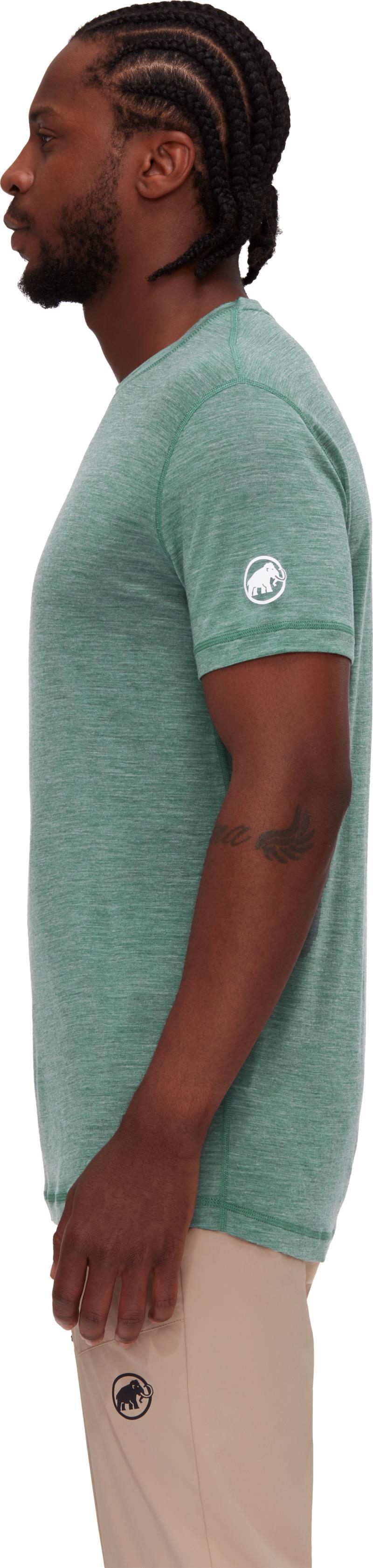 Tree Wool FL T-Shirt - Mens - Dark Jade Melange 3