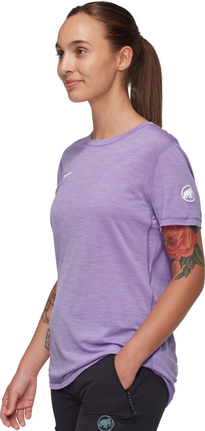 Tree Wool FL T-Shirt - Womens - lavandin melange 1