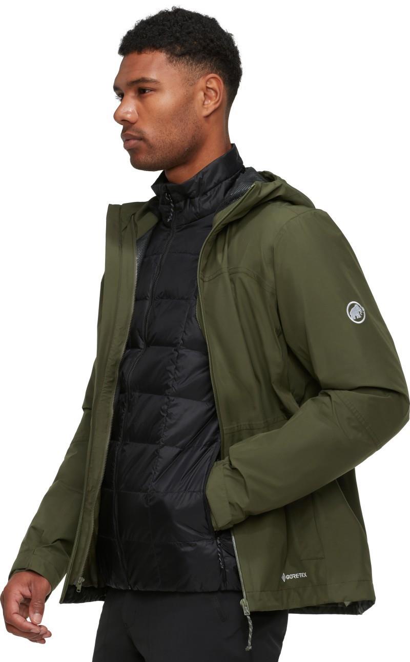 Treeline 3-in-1 HS Hooded Jacket - Mens - dark marsh / black 1