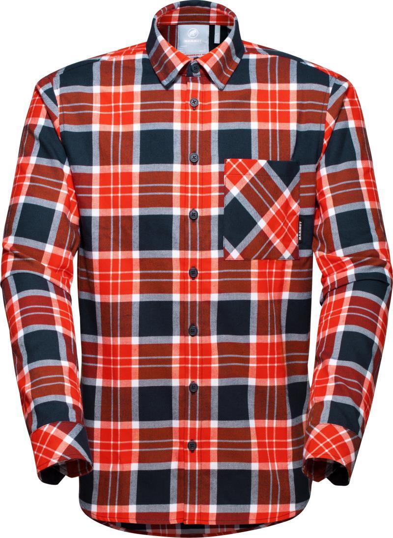Trovat LS Shirt - Mens - hot red / marine 1