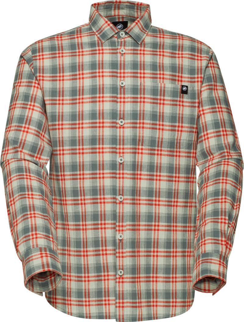 Trovat Summer LS Shirt - Mens - silver sage / mammut red 1