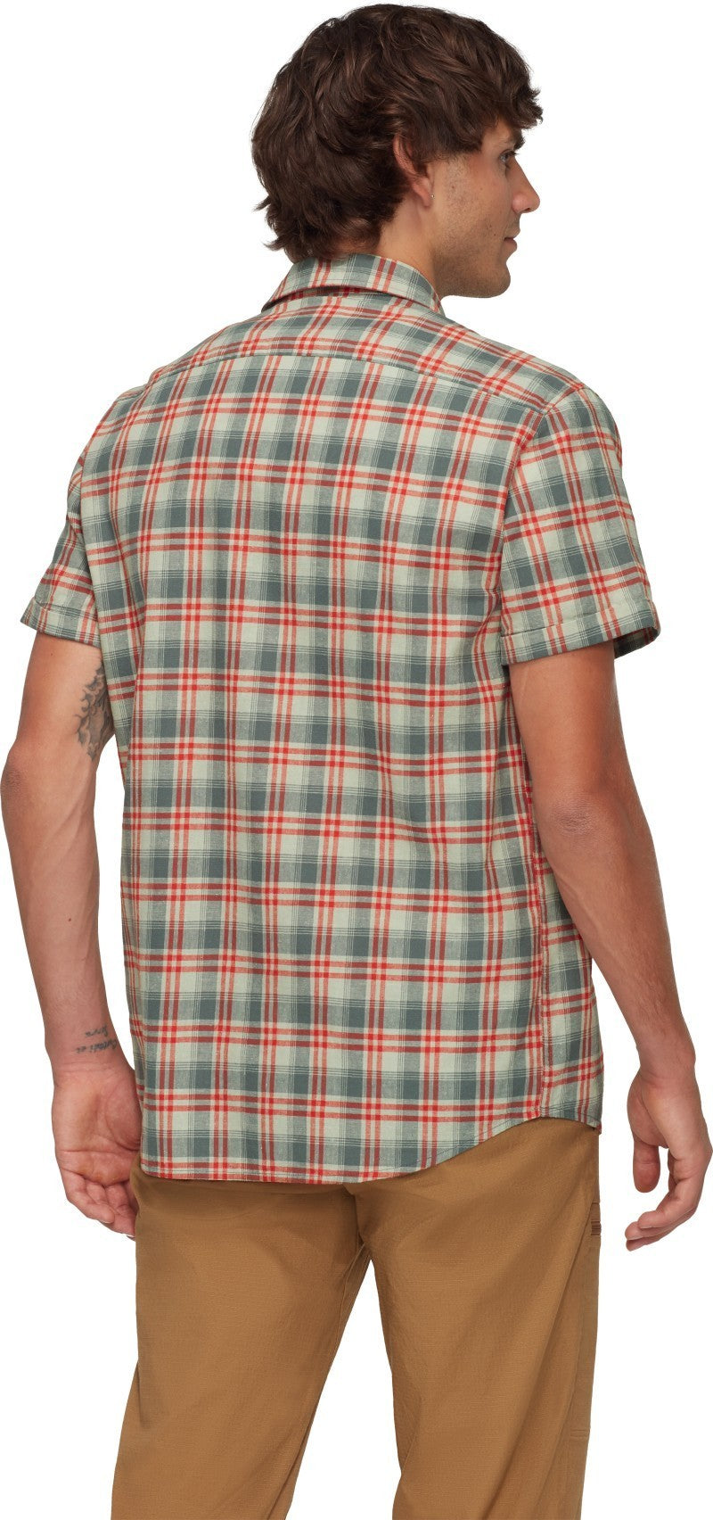 Trovat Summer Shirt - Mens - silver sage / mammut red 1