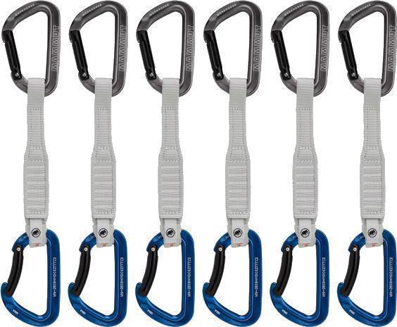 Workhorse Key Lock 17cm Quickdraw - Straight Gate / Bent Gate - Grey / Blue - 6-Pack - Not Applicable 1