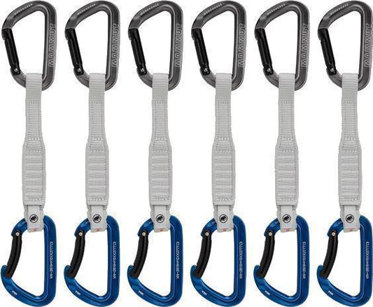 Workhorse Key Lock 17cm Quickdraw - Straight Gate / Bent Gate - Grey / Blue - 6-Pack - Not Applicable 1